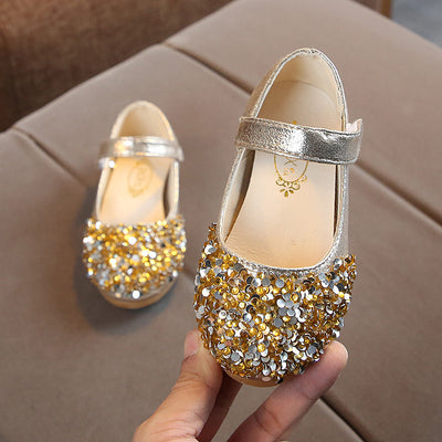 أحذية جلدية للأطفال أحذية الأميرة الماسية - سوق وان جملة