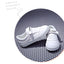 أحذية الأطفال ذات الطراز الكوري أحذية فردية للأولاد والبنات قابلة للتنفس وأحذية بيضاء مقاومة للماء حذاء طلاب أحذية رياضية بيضاء - سوق وان جملة