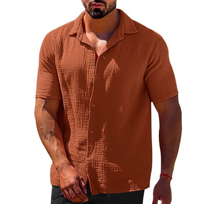 قميص رجالي بأكمام قصيره للصيف - سوق وان جملة