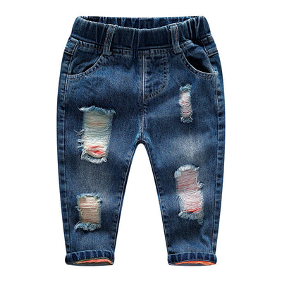 سروال جينز ممزق للاطفال - سوق وان جملة