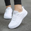 نساء أحذية غير رسمية أزياء مشي مسامي أحذية مسطحة أحذية رياضية بيضاء نساء تينيس أنثى - سوق وان جملة