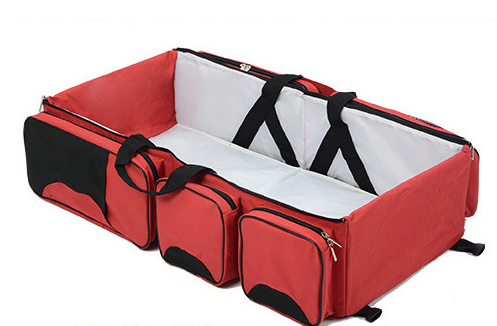 حقيبة الأم الجديدة متعددة الوظائف من نوع سرير صغير محمول يطوي