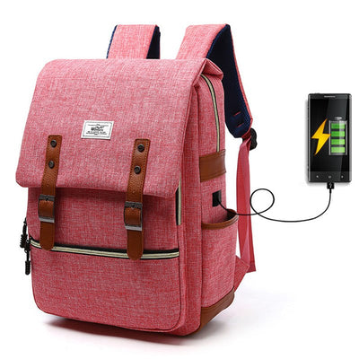 حقائب الظهر المدرسية للفتيات المراهقات مع شحن USB للسفر - سوق وان جملة