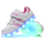 أحذية بيضاء صغيرة LED قابلة لإعادة الشحن للأطفال - سوق وان جملة