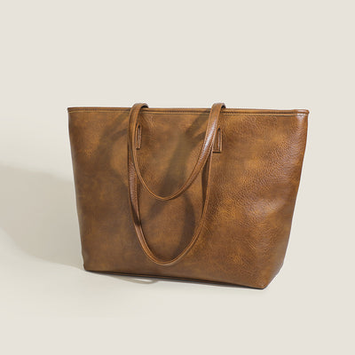 حقيبة يد نسائية ذات ألوان صلبة جديدة ذات سعة كبيرة - سوق وان جملة