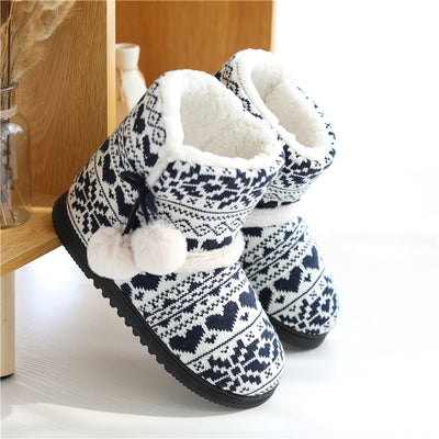 أحذية منزلية قطنية دافئة داخلية للخريف والشتاء - سوق وان جملة