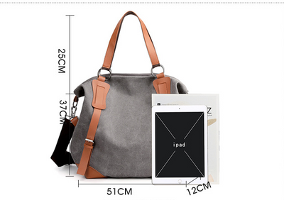 حقيبة قماش محمولة متعددة الاستخدامات   كاجوال - سوق وان جملة