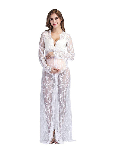 فستان دانتيل للنساء الحوامل - سوق وان جملة