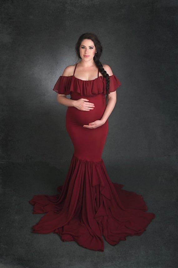 فستان الدانتيل للمرأة الحامل - سوق وان جملة