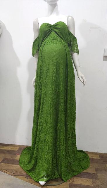 فستان جديد بتصميم دانتيل للتصوير الفوتوغرافي للحوامل - سوق وان جملة