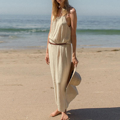 فستان نسائي للشاطئ من القطن - سوق وان جملة